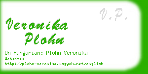 veronika plohn business card